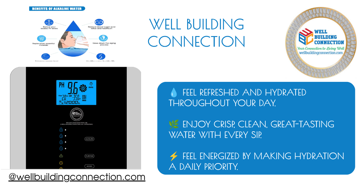 Well Building Connection™ Premium 11-Plate Alkaline Water Ionizer