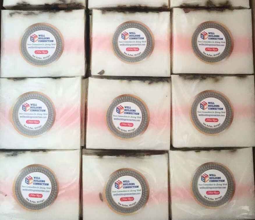Lavender Livy and Mia Rose Hand Made Natural Soap - 1 Free Sisal Bag Included With Purchase
