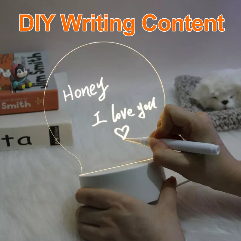 Leave Luminous Notes to Friends and Family to Start Their Day Well!