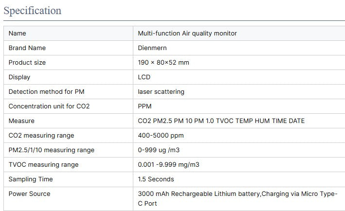 Well Building Connection™ 8-in-1 Smart Air Quality Monitor