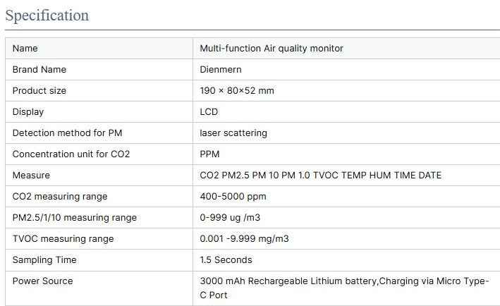 Well Building Connection™ 8-in-1 Smart Air Quality Monitor