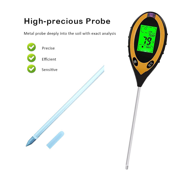 Well Building Connection Soil pH measurement device with a detachable battery, showing Soil pH Measurement Precision for Healthy Plants
Gardening is good therapy for your mind and body. Achieve optimal plant growth with the Soil pH Measurement Device, a must-have tool for gardeners, farmers, and plant enthusiasts. This device provides accurate soil pH readings, helping you maintain the right balance for healthier crops, flowers, and lawns.