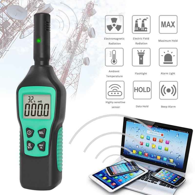 Well - Electromagnetic Field (EMF) Radiation Detector – Monitor and Protect Against EMF Exposure