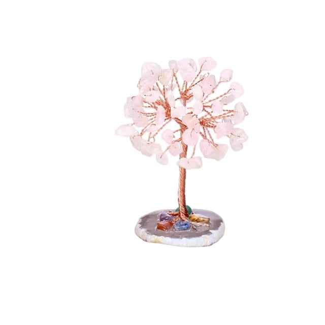 Stone and Crystal Trees Make Perfect Natural Decor at Workplace or Home Office