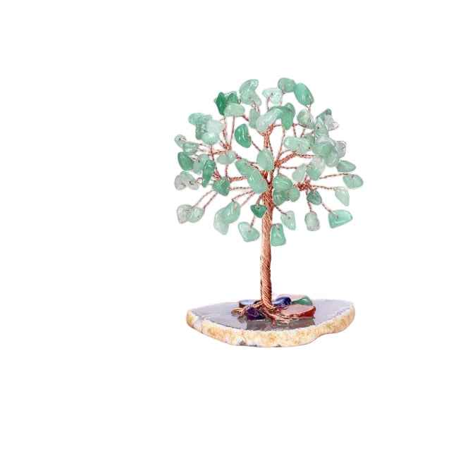 Stone and Crystal Trees Make Perfect Natural Decor at Workplace or Home Office