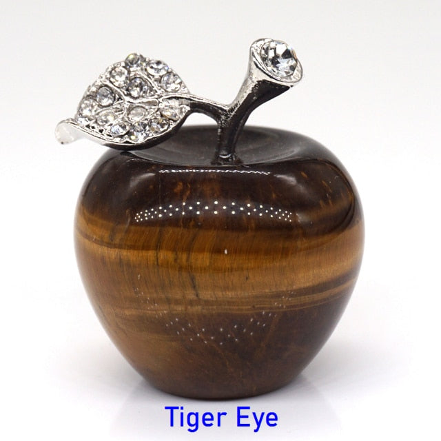 Apple Statue Healing Crystal Gemstone Natural Stone - Well Building Connection