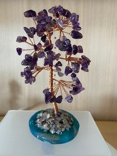 Crystal Gem Trees - Feng Shui Tree; Crystal Money Tree, Natural Stone Tree