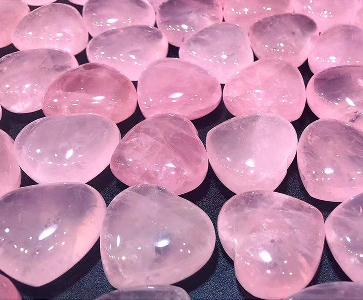 Well Building Connection polished rose quartz stones with a smooth, heart-like shape. Rose Quartz Natural Stone Heart – A Symbol of Love and Healing

Embrace the gentle, loving energy of the Rose Quartz Natural Stone Heart, a beautifully polished crystal known for its soothing, healing, and heart-opening properties. Whether used for meditation, self-care, or home décor, this exquisite heart-shaped gemstone is a symbol of unconditional love, emotional balance, and inner peace.