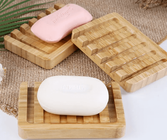 Introducing our Bamboo Self-Draining Biodegradable Natural Soap Dish—a perfect blend of sustainability and style.