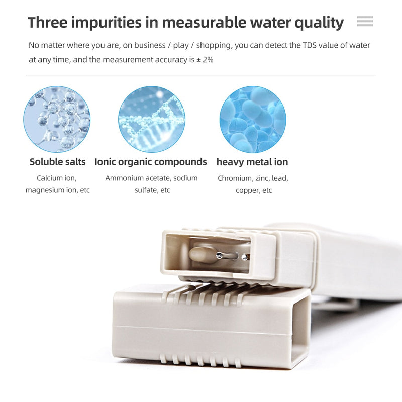 WATER Meter Filter Measuring - Water Quality Purity Tester