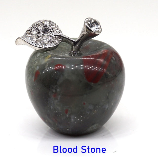 Apple Statue Healing Crystal Gemstone Natural Stone - Well Building Connection