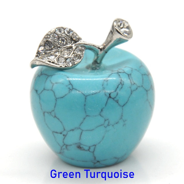 Apple Statue Healing Crystal Gemstone Natural Stone - Well Building Connection
